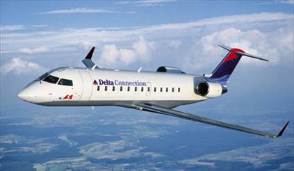 Bombardier CRJ 200, Delta Airlines fly til regional–flyvning.