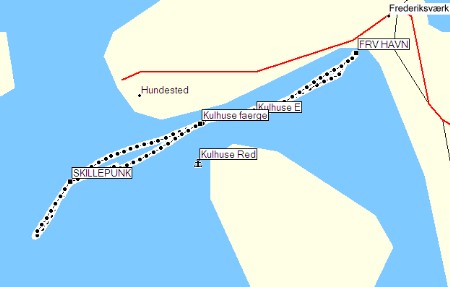 Sejlturen vist på min Garmin "etrex Legend" GPS